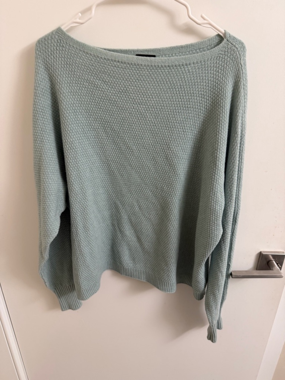 Coco + Carmen Mint Green Boatneck Knit Sweater